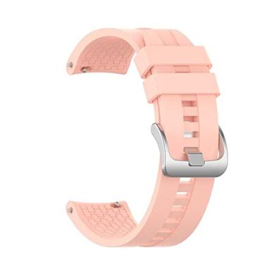 Imagem de Pulseira 22mm compatível com Amazfit GTR4 A2166 silicone style cor:Rose