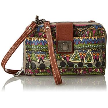 Imagem de Sakroots Bolsa tiracolo para smartphone Artist Circle, Charcoal One World, One Size