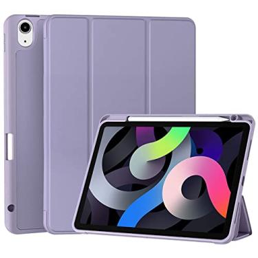 Imagem de GUKSRASO iPad 10ª Geração Estojo 2022, iPad 10.9 Inch Estojo com armação à prova de choque TPU Capa com Porta-lápis, Suporte para Dormir/Despertar Automaticamente