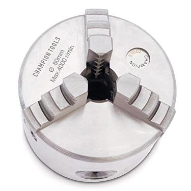 Imagem de Placa para Torno Diâmetro 80mm com 3 Castanhas Universais Ferro Fundido Champion Tools 900.001