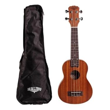 Imagem de Ukulele Acústico Soprano 21 S Sapele Natural Malibu + Bag
