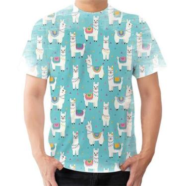 Imagem de Camisa Camiseta Personalizada Animal Lhama Estilosa 9 - Estilo Kraken