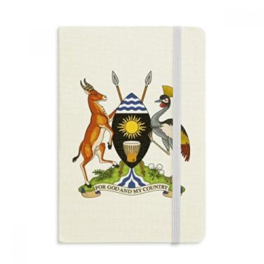 Imagem de Caderno com emblema nacional da África de Uganda com capa dura para diário clássico A5