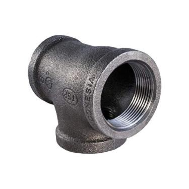 Imagem de Supply Giant CNSU3444 Camiseta redutora maleável preta com conexões rosqueadas fêmeas