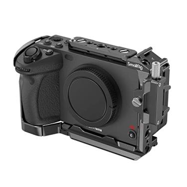 Imagem de SmallRig Gaiola para Sony FX30 FX3 com grampo de cabo para HDMI, superfície preta brilhante clássica, sapata fria incluída e trilho NATO, design modular compatível com alça XLR original