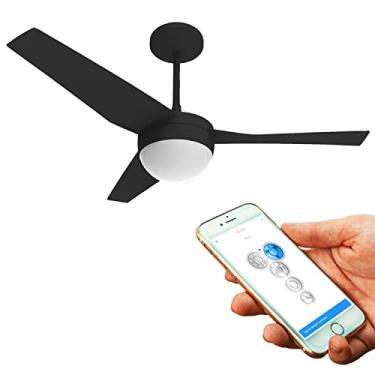 Imagem de Ventilador de Teto Jet Plus Bluetooth 220V, Aliseu, Aliseu Jet 32133, Black Piano