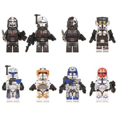 Imagem de Kit Bonecos Blocos De Montar Clone Force Rex Jesse Star Wars