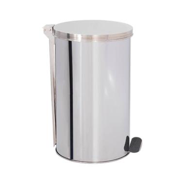 Imagem de Lixeira em Aço Inox 40L Pedal Redonda