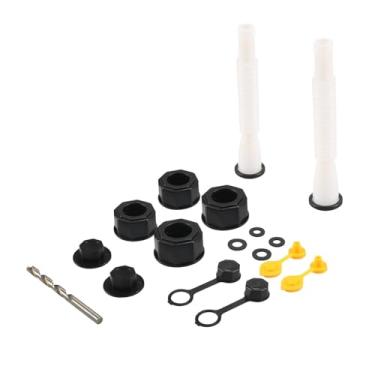 Imagem de Almencla Bicos de lata de gás, bico de substituição para latas de óleo galão, suprimentos para colar de parafuso, rosca grossa, linha fina para carros