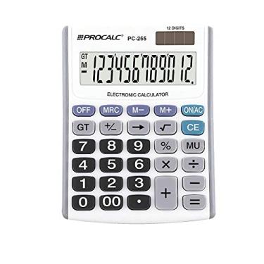 Imagem de Calculadora de Mesa Procalc 12 Dígitos Preta PC255