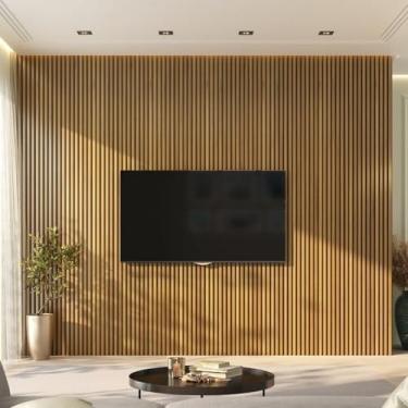 Imagem de Painel Ripado de Pvc 8 Barras de 2,70m X 0,15cm Venda em (3,24m²) Cerejeira