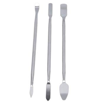 Imagem de Conjunto de 3 Espátulas de Aço Inoxidável para Manutenção de Eletrônicos. Kit 3 Espatulas de Manutençao Informatica Assistencia Tecnica. Kit 3 Espatulas de Manutenção. kit Espatulas de manutenção.