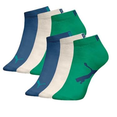 Imagem de 6 Pares De Meias Unissex Infantil Modelo Sapatilha Em Algodão Cotton -