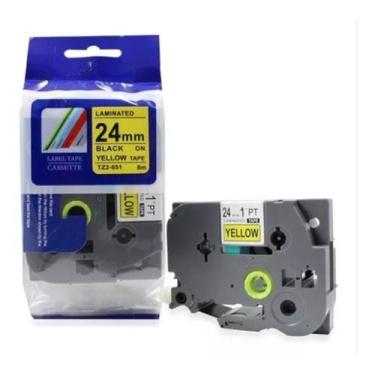 Imagem de Fita Tze Tz Tzc Compatível P/ Rotulador Brother 24mm - Label Tape, Ama