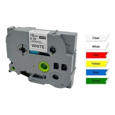 Imagem de Fita Tze Tz Tzc Compatível P/ Rotulador Brother 18mm - Label Tape, Ver