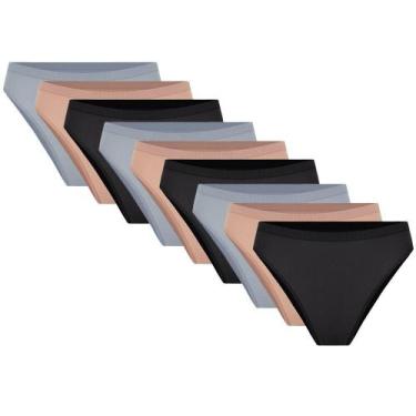 Imagem de Kit C/9 Calcinhas Trfil Biquíni de Poliamida -Sortido- 5726 - TRIFIL, 