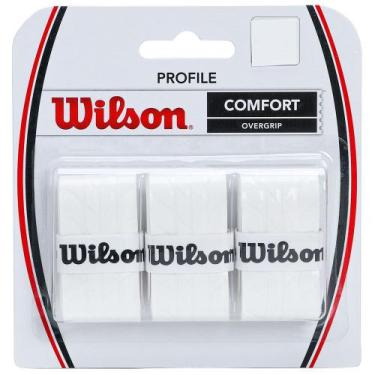 Imagem de Overgrip Wilson Profile Cores - 03 Unidades, Branco