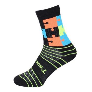 Imagem de Meia de Ciclismo Mtb Speed Corrida - Espectro Autista - T-SOCKS , 33 a