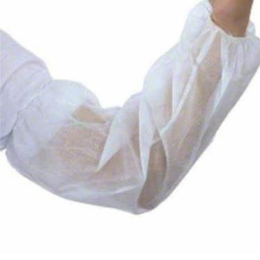 Imagem de Mangote Manguito Protetor De Braço Em Tnt Com 100un - POMPOM, Branco