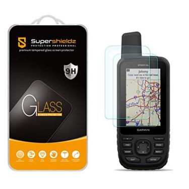 Imagem de Supershieldz (Pacote com 2) Projetado para Garmin GPSMAP 67 67i 66i 66s 66st 66sr protetor de tela de vidro temperado, antiarranhões, sem bolhas