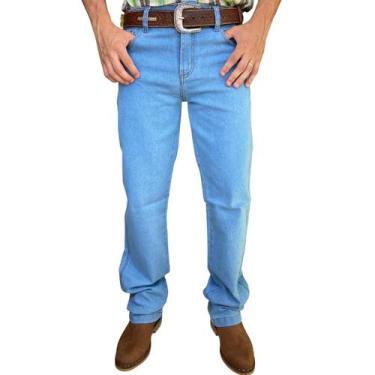 Imagem de Calça Country Masculina Tradicional Reta Jeans C/ Lycra Agro - Pura Ra