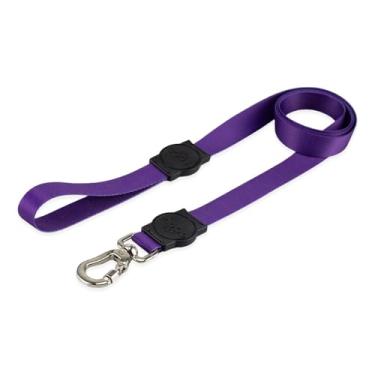 Imagem de Mood Pet Coleira Guia Para Cães Cachorro Adestramento Passeio Porte Grande Médio Pequeno (Purple, G)