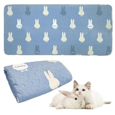 Imagem de PINVNBY Forros laváveis para gaiola de coelho, forros de gaiola de porquinho-da-índia, roupa de cama de coelho, almofada de dormir para filhotes de hamster chinchila gatos (27,5 L x 59 L)