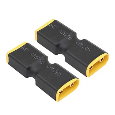 Imagem de RIIEYOCA XT90 conector macho para macho sem adaptador de fio, adaptador de conector XT90 para RC FPV carro avião drone bateria LiPo etc XT90 conversão de porta (pacote com 2)