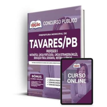Imagem de Apostila Prefeitura de Tavares - PB - Professor II - Apostilas Opção
