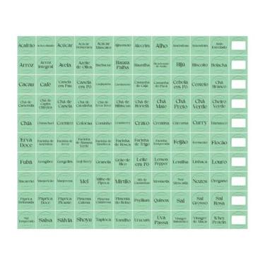 Imagem de 110 Etiquetas em Vinil Adesivas Para Potes Alimentos e Temperos Cozinh