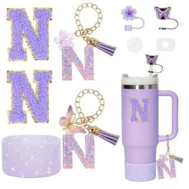 Imagem de Liangang Conjunto de acessórios de copo Stanley de 9 peças, compatível com Stanley Cup 850 g 1,134 g, incluindo 2 peças de capa de palha Stanley e bota, tampa à prova de derramamento, 2 peças de