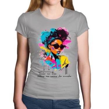 Imagem de Baby Look Algodão Tenho em mim todas as cores do mundo - Foca na Moda,