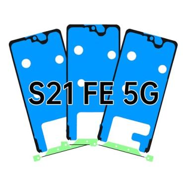 Imagem de BESJMYT 3 peças de fita adesiva de vedação de tela à prova d'água para Samsung Galaxy S21 FE 5G adesivo de vedação à prova d'água para Samsung s21 fe 5g SM-G990U SM-G990U1