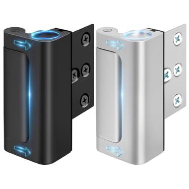 Imagem de Fechadura de porta de segurança doméstica para segurança infantil - Trava de reforço de porta para portas da frente, trava de trinco à prova de crianças, quartos noturnos, guardião de porta alta,