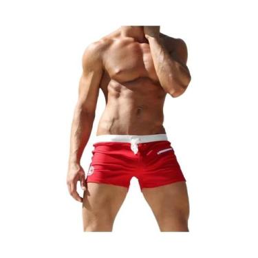 Imagem de Calções de Banho Masculinos Sexy - Cintura Baixa - Marca Aqux, BR-M, V