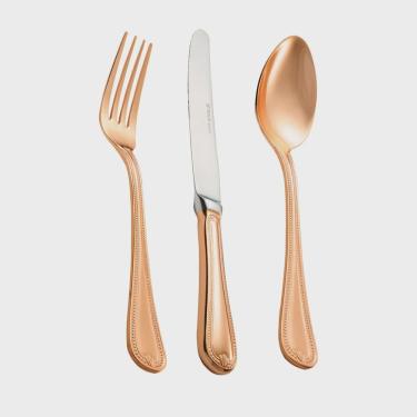 Imagem de Faqueiro 101 Peças Geneve Aço Inox Rose Gold pvd Wolff