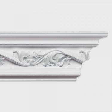 Imagem de Kit com 3 Barras Roda Teto Andrea Perfil de Poliestireno Homestar 6m Branco