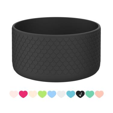 Imagem de Bota de silicone para garrafa Hydro Flask Wide Mouth de 32 onças - preta