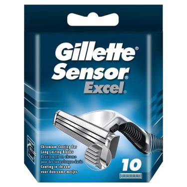 Imagem de Gillette Sensor Excel Recargas Lâmina de barbear -10 lâminas