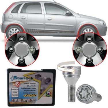 Imagem de Trava Parafusos Porcas Antifurto Roubo Farad Starlock Chevrolet Corsa 