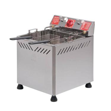 Imagem de Fritadeira Elétrica Marchesoni 25L - Termostato 200C - Alças em Aço 430 - Resistência Removível - Filtragem - 127V