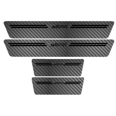 Imagem de Kit Soleira Protetora Porta Premium Black Fibra Grand Siena - Jhow Ade