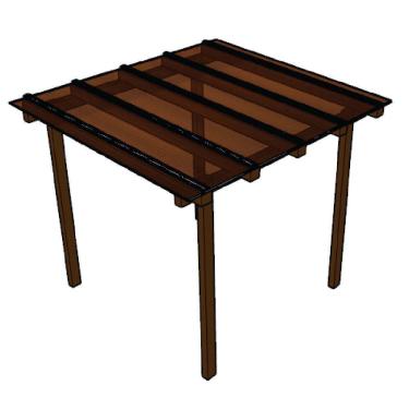 Imagem de Kit Policarbonato Bronze 4mm 2,00m X 3,00m - Perfis Naturais