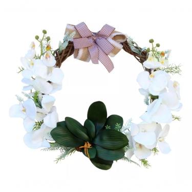 Imagem de Guirlanda Floreal De Porta Com Laço Decor Natal E Primavera
