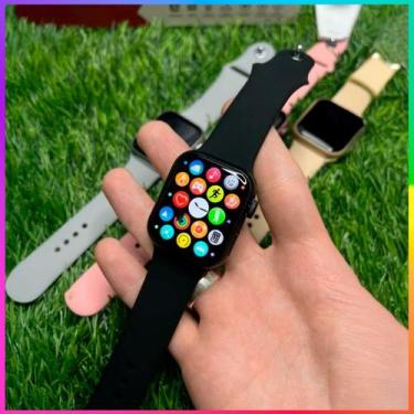 Imagem de Smartwatch Watch 9 Pro Preto Inclusas 2 Pulseiras Troca Foto de Fundo,