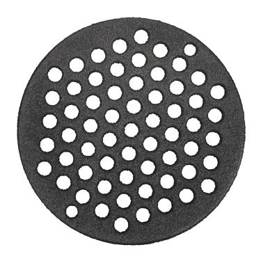 Imagem de OGANAZI Grelha de fogo de ferro fundido de círculo redondo, grelha de lareira de carvão de alta temperatura, 19 cm