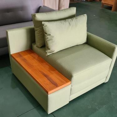 Imagem de Poltrona Cama Solteiro com Tampo Lateral Esquerdo Tecido Acquablock 10