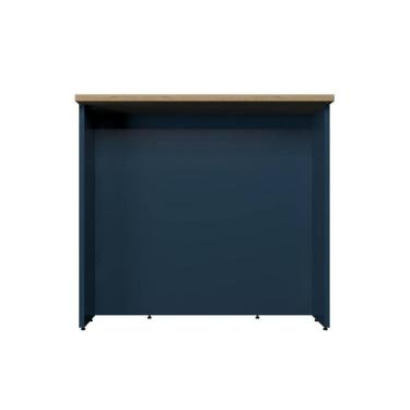 Imagem de Bancada Ilha Cozinha PH 3068 Évora 120cm Azul/Carvalho Nature - Herval