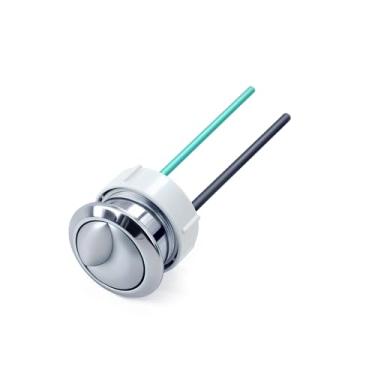 Imagem de Lychee Light Peças de Reposição para Botão de Descarga Dupla, Botão Superior para Vaso Sanitário, Compatível com Geberit & Kohler, Peças em Cromo Satinado, Furo de 1,5” (38mm) na Tampa da Caixa