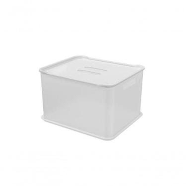 Imagem de Cesta Ultra Com Tampa Natural Fit Coza 38 X 31,6 X 23,4 Cm Natural Coz